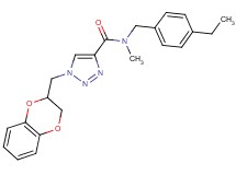 1-(2,3-dihydro-1,4-benzodioxin-2-ylmethyl)-N-(4-ethylbenzyl)-N-methyl-1H-1,2,3-triazole-4-carboxamide