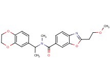 N-[1-(2,3-dihydro-1,4-benzodioxin-6-yl)ethyl]-2-(2-methoxyethyl)-N-methyl-1,3-benzoxazole-6-carboxamide