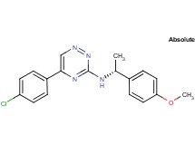 5-(4-chlorophenyl)-N-[(1R)-1-(4-methoxyphenyl)ethyl]-1,2,4-triazin-3-amine