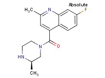 7-fluoro-2-methyl-4-{[(3R)-3-methyl-1-piperazinyl]carbonyl}quinoline