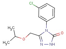 4-(3-chlorophenyl)-5-(isopropoxymethyl)-2,4-dihydro-3H-1,2,4-triazol-3-one