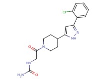N-(2-{4-[3-(2-chlorophenyl)-1H-pyrazol-5-yl]piperidin-1-yl}-2-oxoethyl)urea