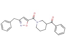 {1-[(3-benzyl-5-isoxazolyl)carbonyl]-3-piperidinyl}(phenyl)methanone