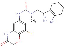 N'-(8-fluoro-3-oxo-3,4-dihydro-2H-1,4-benzoxazin-6-yl)-N-methyl-N-(4,5,6,7-tetrahydro-1H-indazol-3-ylmethyl)urea