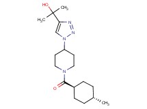 2-(1-{1-[(trans-4-methylcyclohexyl)carbonyl]piperidin-4-yl}-1H-1,2,3-triazol-4-yl)propan-2-ol