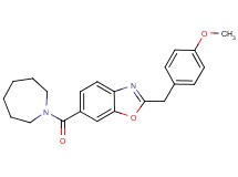 6-(1-azepanylcarbonyl)-2-(4-methoxybenzyl)-1,3-benzoxazole