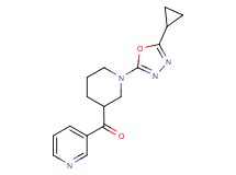 [1-(5-cyclopropyl-1,3,4-oxadiazol-2-yl)piperidin-3-yl](pyridin-3-yl)methanone