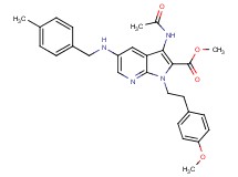 methyl 3-(acetylamino)-1-[2-(4-methoxyphenyl)ethyl]-5-[(4-methylbenzyl)amino]-1H-pyrrolo[2,3-b]pyridine-2-carboxylate