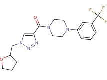 1-{[1-(tetrahydro-2-furanylmethyl)-1H-1,2,3-triazol-4-yl]carbonyl}-4-[3-(trifluoromethyl)phenyl]piperazine