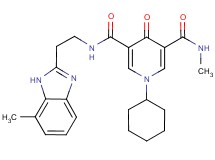 1-cyclohexyl-N-methyl-N'-[2-(7-methyl-1H-benzimidazol-2-yl)ethyl]-4-oxo-1,4-dihydro-3,5-pyridinedicarboxamide