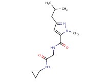 N-[2-(cyclopropylamino)-2-oxoethyl]-3-isobutyl-1-methyl-1H-pyrazole-5-carboxamide