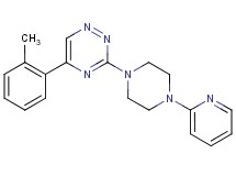 5-(2-methylphenyl)-3-[4-(2-pyridinyl)-1-piperazinyl]-1,2,4-triazine