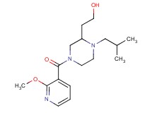 2-{1-isobutyl-4-[(2-methoxypyridin-3-yl)carbonyl]piperazin-2-yl}ethanol