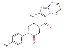 4-[(2-methylimidazo[1,2-a]pyrimidin-3-yl)carbonyl]-1-(4-methylphenyl)-2-piperazinone