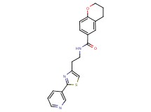 N-[2-(2-pyridin-3-yl-1,3-thiazol-4-yl)ethyl]chromane-6-carboxamide