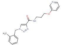 1-(2-methylbenzyl)-N-[3-(3-pyridinyloxy)propyl]-1H-1,2,3-triazole-4-carboxamide