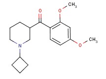 (1-cyclobutyl-3-piperidinyl)(2,4-dimethoxyphenyl)methanone