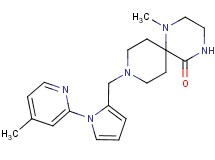 1-methyl-9-{[1-(4-methylpyridin-2-yl)-1H-pyrrol-2-yl]methyl}-1,4,9-triazaspiro[5.5]undecan-5-one