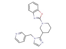 2-{3-[1-(3-pyridinylmethyl)-1H-imidazol-2-yl]-1-piperidinyl}-1,3-benzoxazole