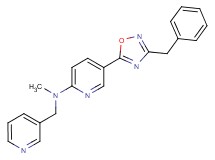 5-(3-benzyl-1,2,4-oxadiazol-5-yl)-N-methyl-N-(3-pyridinylmethyl)-2-pyridinamine