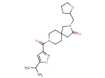 8-[(5-isopropyl-3-isoxazolyl)carbonyl]-2-(tetrahydro-2-furanylmethyl)-2,8-diazaspiro[4.5]decan-3-one