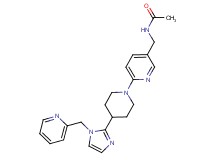N-[(6-{4-[1-(pyridin-2-ylmethyl)-1H-imidazol-2-yl]piperidin-1-yl}pyridin-3-yl)methyl]acetamide