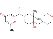 2-{[4-hydroxy-3,3-dimethyl-4-(morpholin-4-ylmethyl)piperidin-1-yl]carbonyl}-6-methyl-4H-pyran-4-one