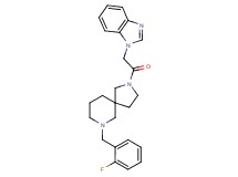 2-(1H-benzimidazol-1-ylacetyl)-7-(2-fluorobenzyl)-2,7-diazaspiro[4.5]decane
