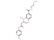 N-(2-methoxyethyl)-4-methyl-3-{2-[(6-methylpyridin-3-yl)amino]-2-oxoethyl}-3,4-dihydro-2H-1,4-benzoxazine-6-carboxamide