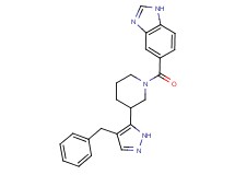 5-{[3-(4-benzyl-1H-pyrazol-5-yl)piperidin-1-yl]carbonyl}-1H-benzimidazole