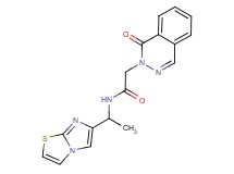 N-(1-imidazo[2,1-b][1,3]thiazol-6-ylethyl)-2-(1-oxo-2(1H)-phthalazinyl)acetamide