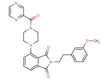 2-[2-(3-methoxyphenyl)ethyl]-4-[4-(2-pyrazinylcarbonyl)-1-piperazinyl]-1H-isoindole-1,3(2H)-dione