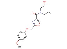 N-ethyl-N-(2-hydroxyethyl)-2-[(4-methoxyphenoxy)methyl]-1,3-oxazole-4-carboxamide