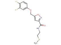 5-[(3,4-difluorophenoxy)methyl]-N-[2-(methylthio)ethyl]-3-isoxazolecarboxamide