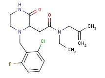 2-[1-(2-chloro-6-fluorobenzyl)-3-oxo-2-piperazinyl]-N-ethyl-N-(2-methyl-2-propen-1-yl)acetamide