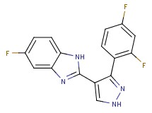 2-[3-(2,4-difluorophenyl)-1H-pyrazol-4-yl]-5-fluoro-1H-benzimidazole