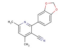 2-(1,3-benzodioxol-5-yl)-4,6-dimethylnicotinonitrile