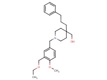 [1-[3-(ethoxymethyl)-4-methoxybenzyl]-4-(3-phenylpropyl)-4-piperidinyl]methanol