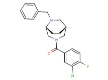 (1R*,5R*)-6-benzyl-3-(3-chloro-4-fluorobenzoyl)-3,6-diazabicyclo[3.2.2]nonane