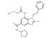 N-cyclopentyl-7-[(methoxyacetyl)amino]-1-(2-phenylethyl)-1H-benzimidazole-5-carboxamide