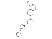 N-{[5-(2-furyl)-1,2,4-oxadiazol-3-yl]methyl}-8-methoxychromane-3-carboxamide
