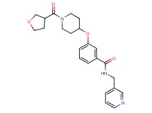 N-(3-pyridinylmethyl)-3-{[1-(tetrahydro-3-furanylcarbonyl)-4-piperidinyl]oxy}benzamide
