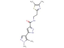 N-[2-(4,5-dimethyl-1,3-thiazol-2-yl)ethyl]-1',5'-dimethyl-1'H,2H-3,4'-bipyrazole-5-carboxamide
