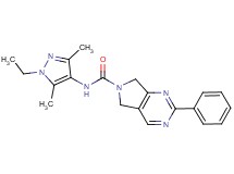 N-(1-ethyl-3,5-dimethyl-1H-pyrazol-4-yl)-2-phenyl-5,7-dihydro-6H-pyrrolo[3,4-d]pyrimidine-6-carboxamide