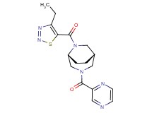 (1S*,5R*)-6-[(4-ethyl-1,2,3-thiadiazol-5-yl)carbonyl]-3-(pyrazin-2-ylcarbonyl)-3,6-diazabicyclo[3.2.2]nonane