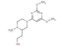 2-[4-(2,6-dimethoxy-4-pyrimidinyl)-1-methyl-2-piperazinyl]ethanol