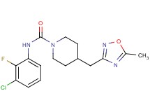 N-(3-chloro-2-fluorophenyl)-4-[(5-methyl-1,2,4-oxadiazol-3-yl)methyl]piperidine-1-carboxamide