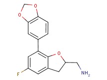 1-[7-(1,3-benzodioxol-5-yl)-5-fluoro-2,3-dihydro-1-benzofuran-2-yl]methanamine