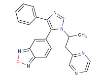 5-[1-(1-methyl-2-pyrazin-2-ylethyl)-4-phenyl-1H-imidazol-5-yl]-2,1,3-benzoxadiazole
