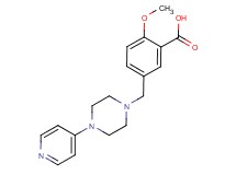 2-methoxy-5-[(4-pyridin-4-ylpiperazin-1-yl)methyl]benzoic acid